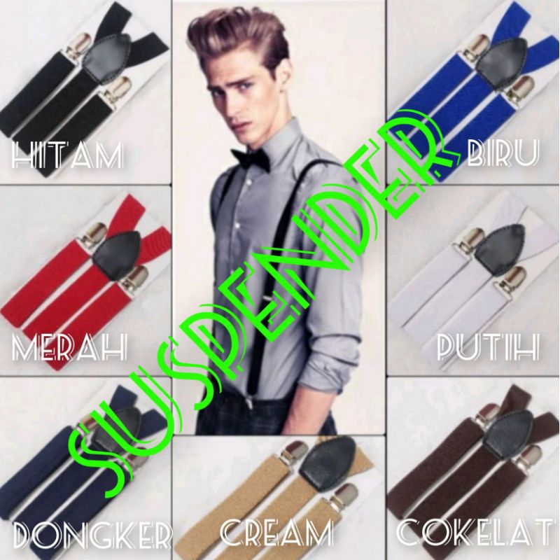SUSPENDER/TALI KODOK/BRETEL DEWASA PRIA & WANITA.