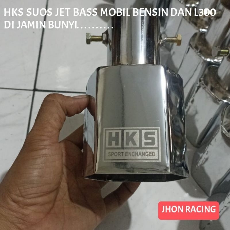 knalpot mobil hks suoss trapesium jet bas khusus mobil bensin dan l300