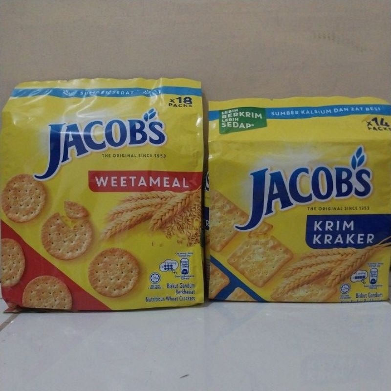 

jacobs original cream crackers 504gr / jacobs weetameal 502gr