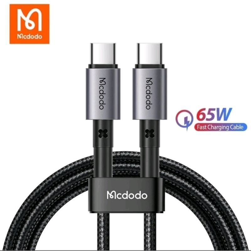 Mcdodo Kabel Data Usb C 65W - Kabel Charger Type C Mcdodo PD Fast Charging