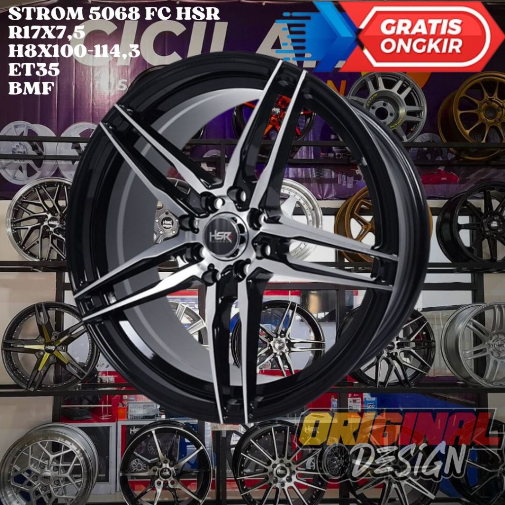 Velg Mobil Ring 17 HSR STROM FC R17 UNTUK LANCER , CITY , VIOS , YARIS