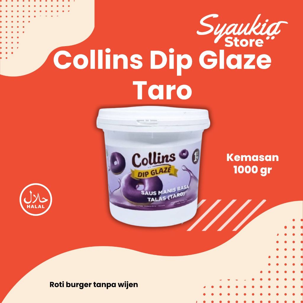 

Collins Dip Glaze Taro 1KG Saus Manis Rasa Talas Collins Dip Glaze 1 KG ALL VARIAN