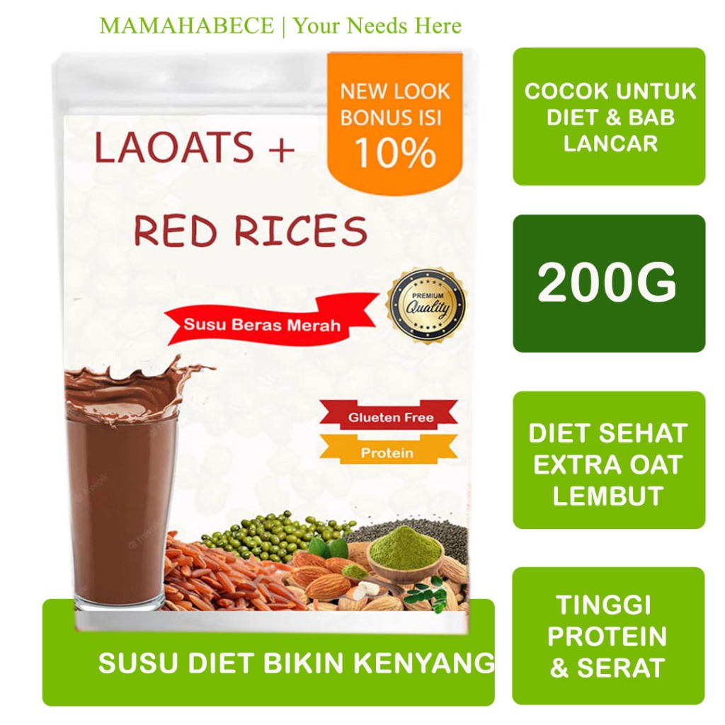 

Beras Merah Organik Laoats (200G)