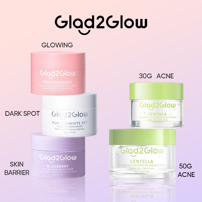 glad 2 glow moisturizer / glad 2 glow centella moisturizer