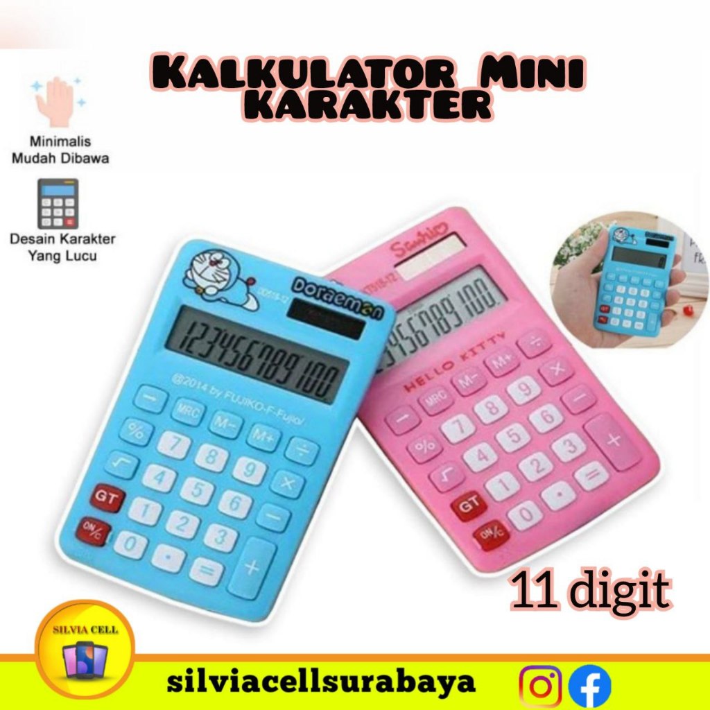 

Calculator Kalkulator Mini 11 Digits / KALKULATOR MINI KARAKTER