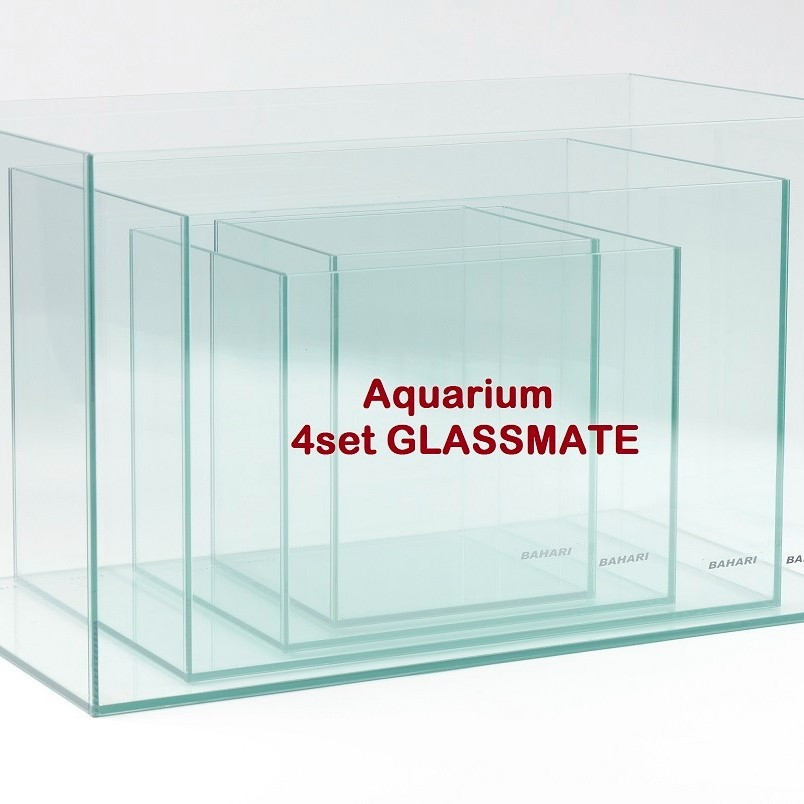 NISSO BAHARI GM CUBE 300 AQUARIUM GLASSMATE AQUASCAPE TANK IKAN FISH