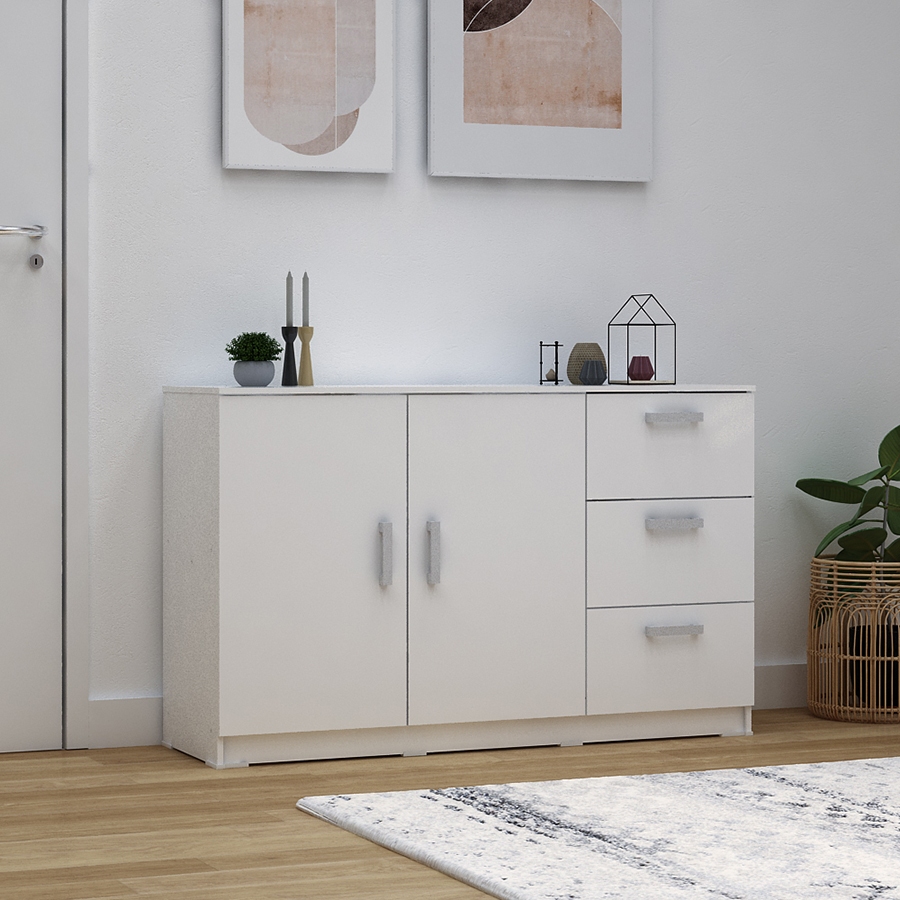 Lemari Kabinet Buffet Sideboard Pira Alba Baz Sb120 Promo Murah Minimalis