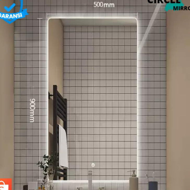 Terkini Cermin Led Kamar Mandi Touchscreen