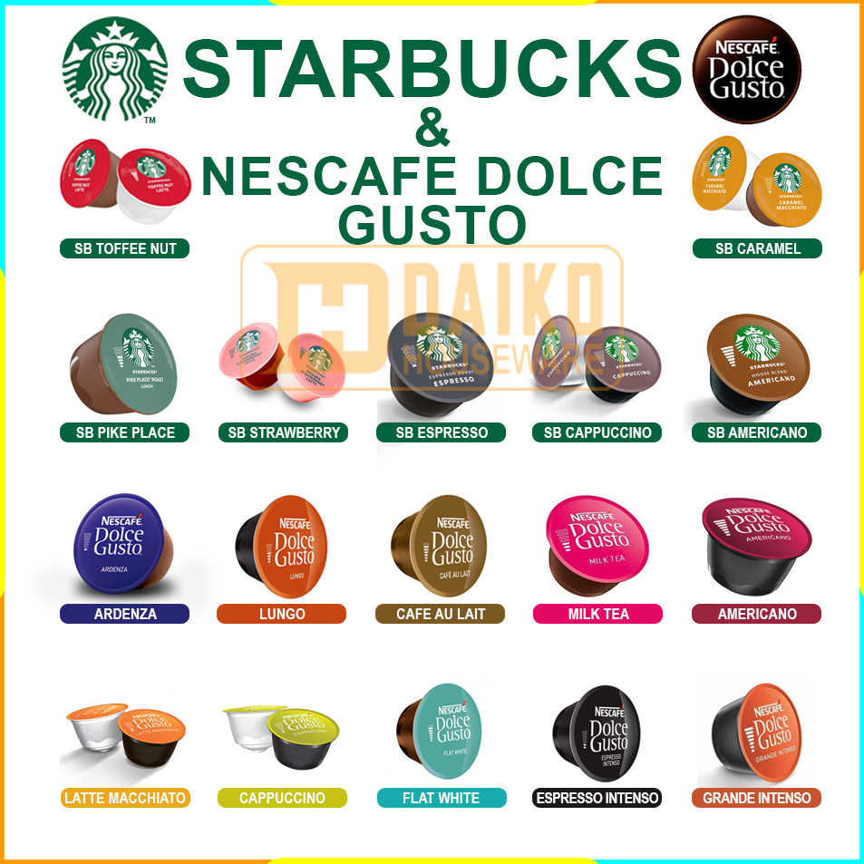 

Terbaru Capsule Nescafe Dolce Gusto Eceran Mix Rasa Original Nestle Starbucks Nescafe Dolce Gusto Cappuccino Grande Intenso Espresso Intenso Latte Macchiato Milk Tea Americano Flat White Ecer Harga Expired Date Panjang