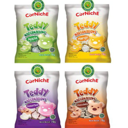

Big Sale CORNICHE Marshmallow Teddy 70gr / Marshmellow / Marshmallows / Halal / Murah / Permen