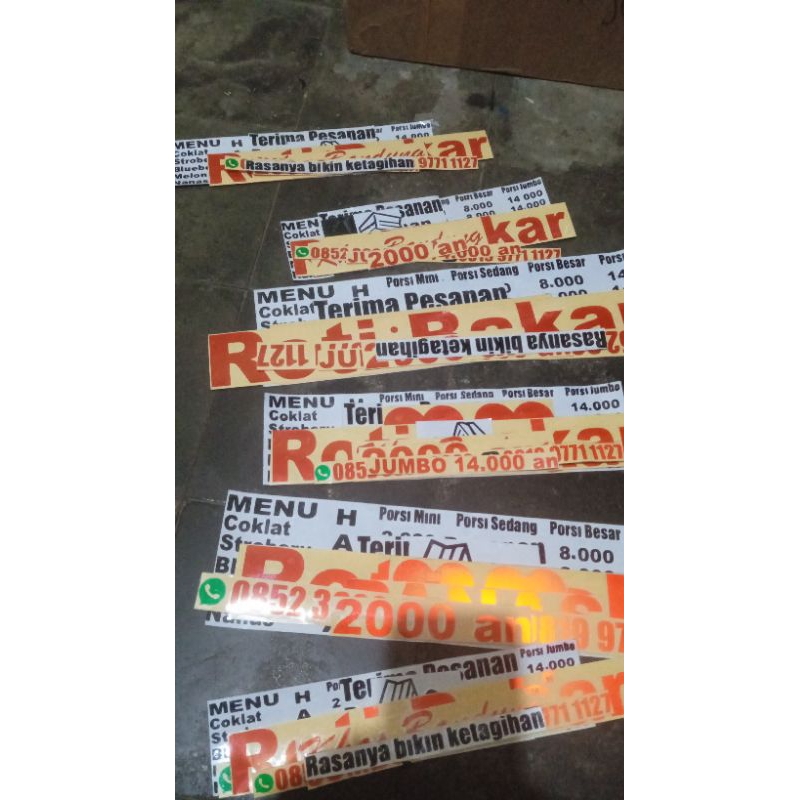 

sticker cutting timbul