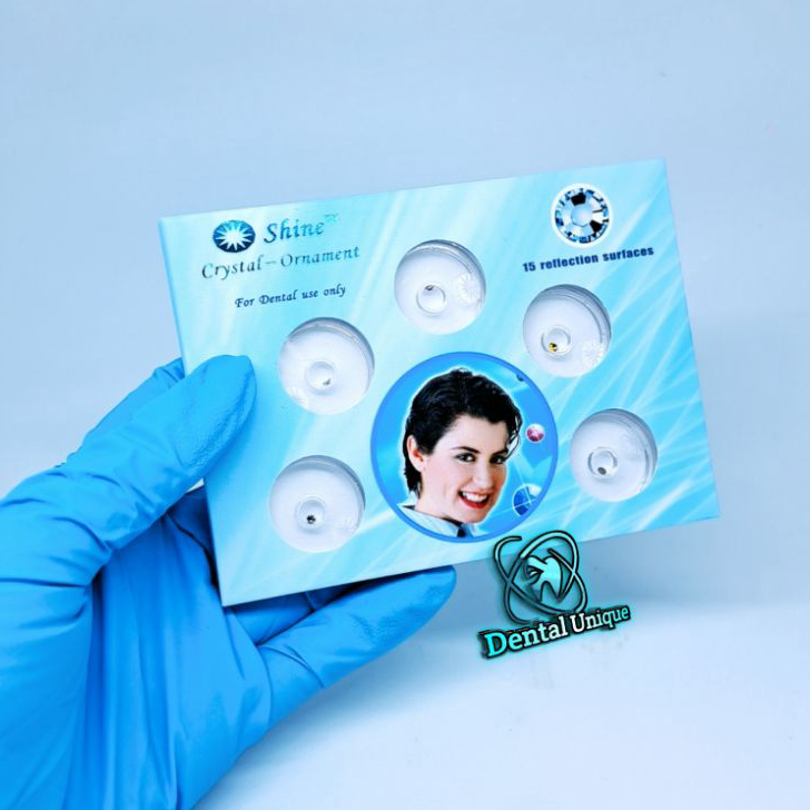 Terlaris Diamond Shine ( Warna ) Kristal Mengkilap  Original Model Round Skyce Kristal Gigi Motif Bu