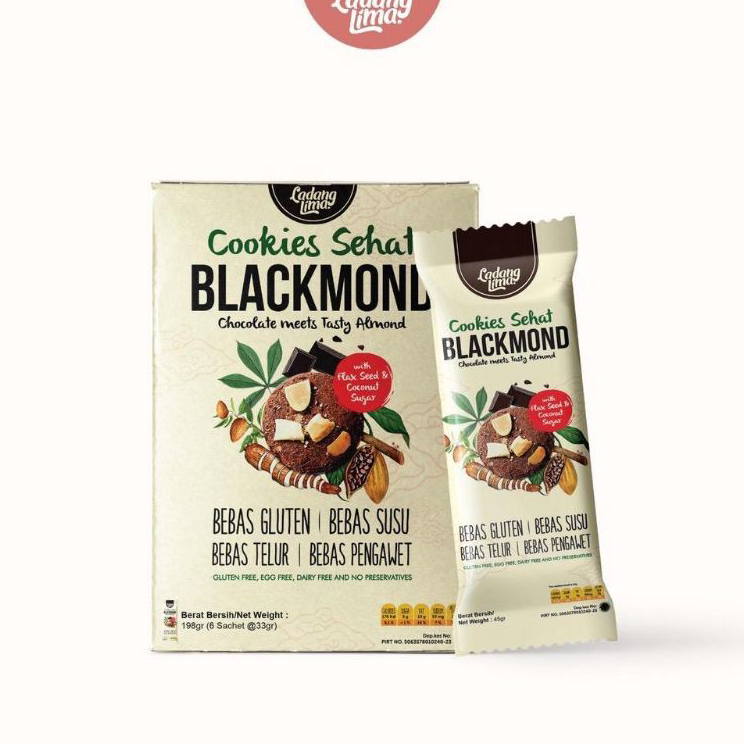 

➨➤✹✴ Healthy Cookies Blackmond Ladang Lima (1 Sachet) 33gr - 33 gram