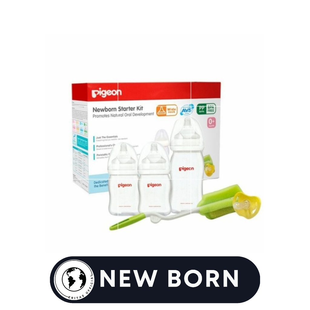 Pigeon Newborn Starter Kit Botol Susu Bayi dan Perlengkapan