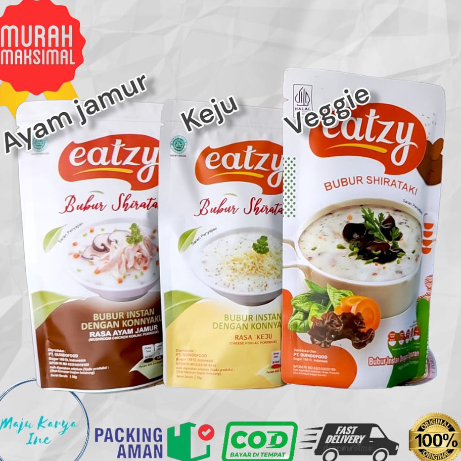 

Terbaru Eatzy Bubur Shirataki Ayam Jamur - Keju