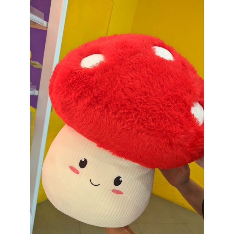 Boneka Jamur Lucu Jamur Merah Boneka Teman Tidur Murah