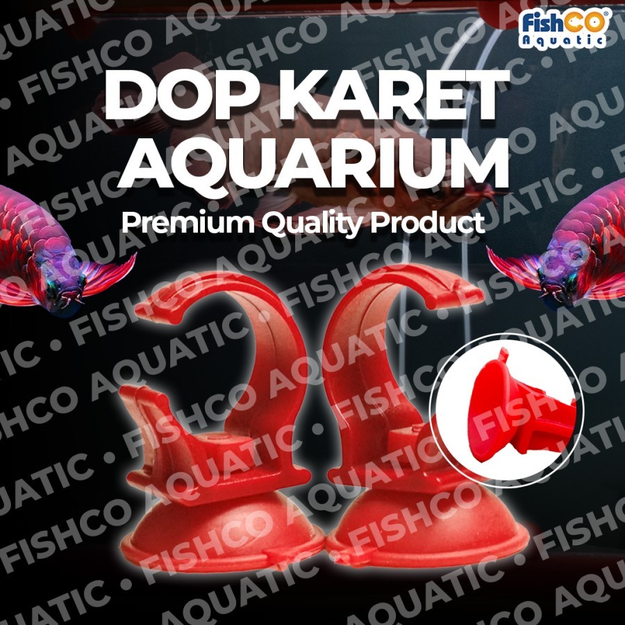 Fishco Dop karet lampu celup Aquarium Suction Cup – Karet Heater