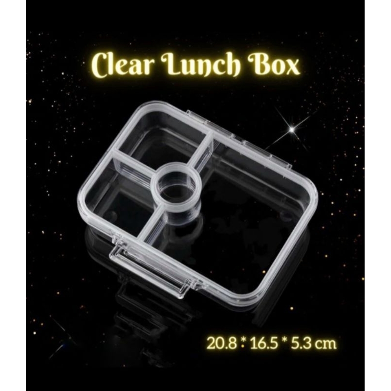 Clear Lunch Box Tritan kotak makan transparan Tritan material