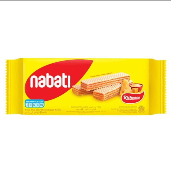 

Nabati Richeese wafer krim keju 122 gram