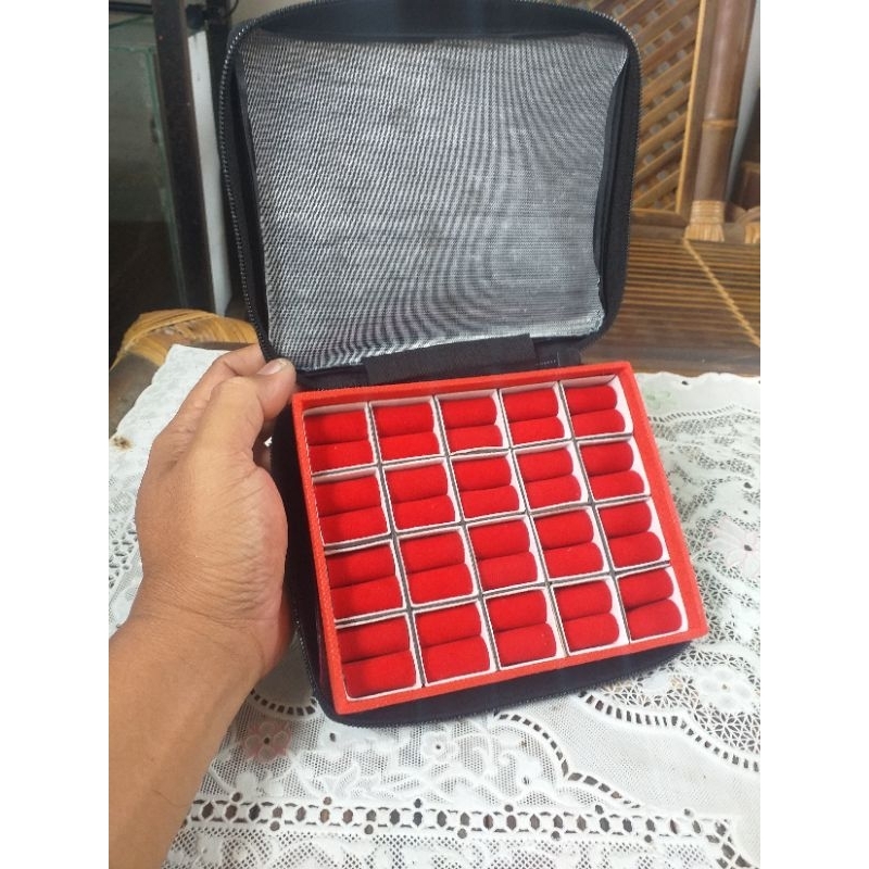 kotak cincin perhiasan batu akik