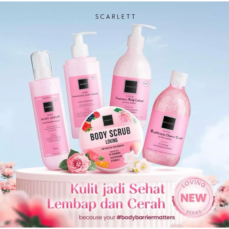 LaBeauty🩷SCARLETT WHITENING LOVING ORIGINAL BPOM / BODY LOTION SERUM SCRUB SCARLETT PAKET SESERAHAN