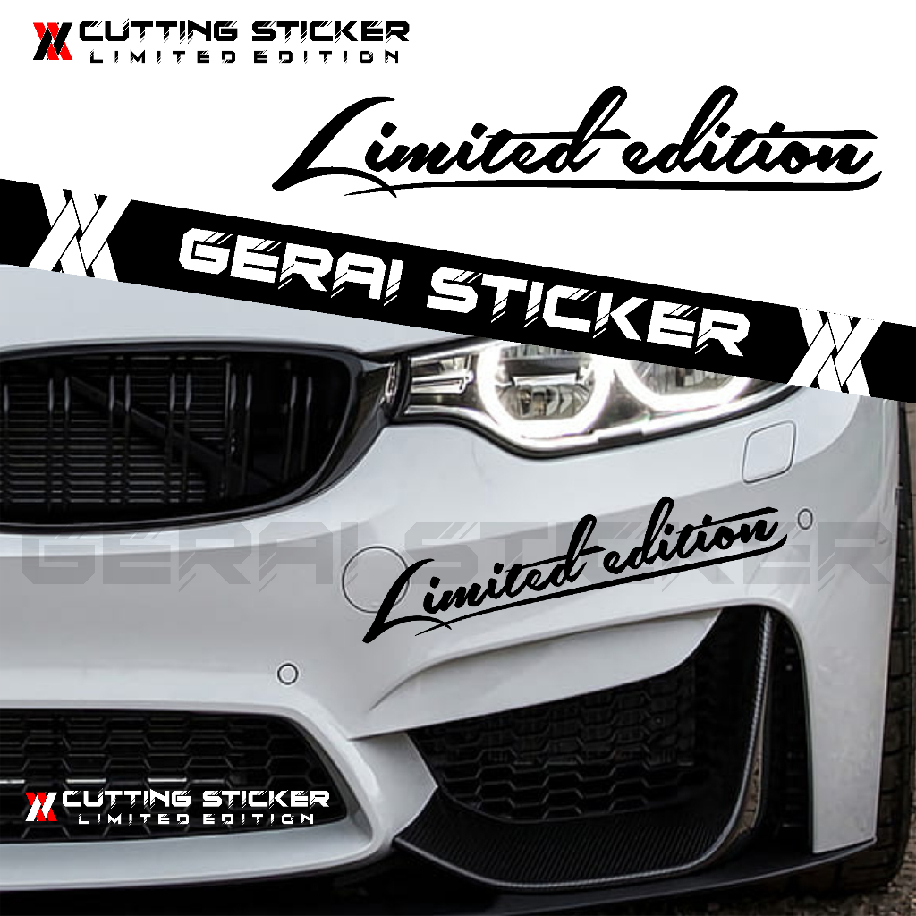 Sticker Limited Edition stiker motor mobil Cutting sticker mobil limited edition