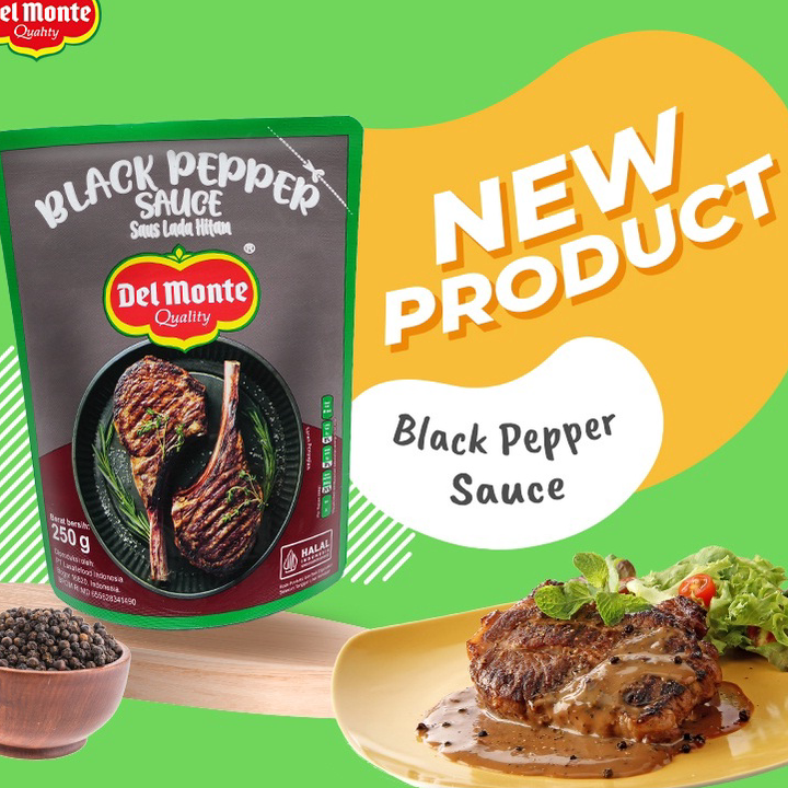 

Diskon DEL MONTE BLACKPEPPER SAUCE 250GR DELMONTE SAUS LADA HITAM HALAL