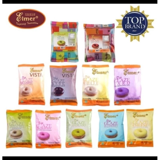 

Bestseller ELMER DIP GLAZE 200GR / TOPPING DONAT ( SEMUA RASA LENGKAP )