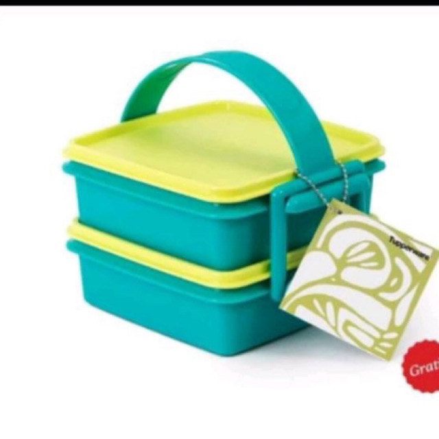 CARRY ALL SET PL rantang 2 susun tuppy tupperware  second pl preloved bekas original