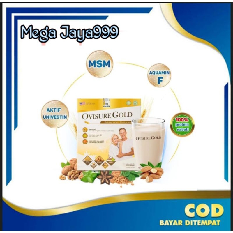 

MEGA JAYA99 - OVISURE GOLD 1 BOX MILK SUSU OBAT TULANG DAN SENDI ASAM URAT SAKIT PUNGGUNG HERNIA YG 100% IMPORT USA