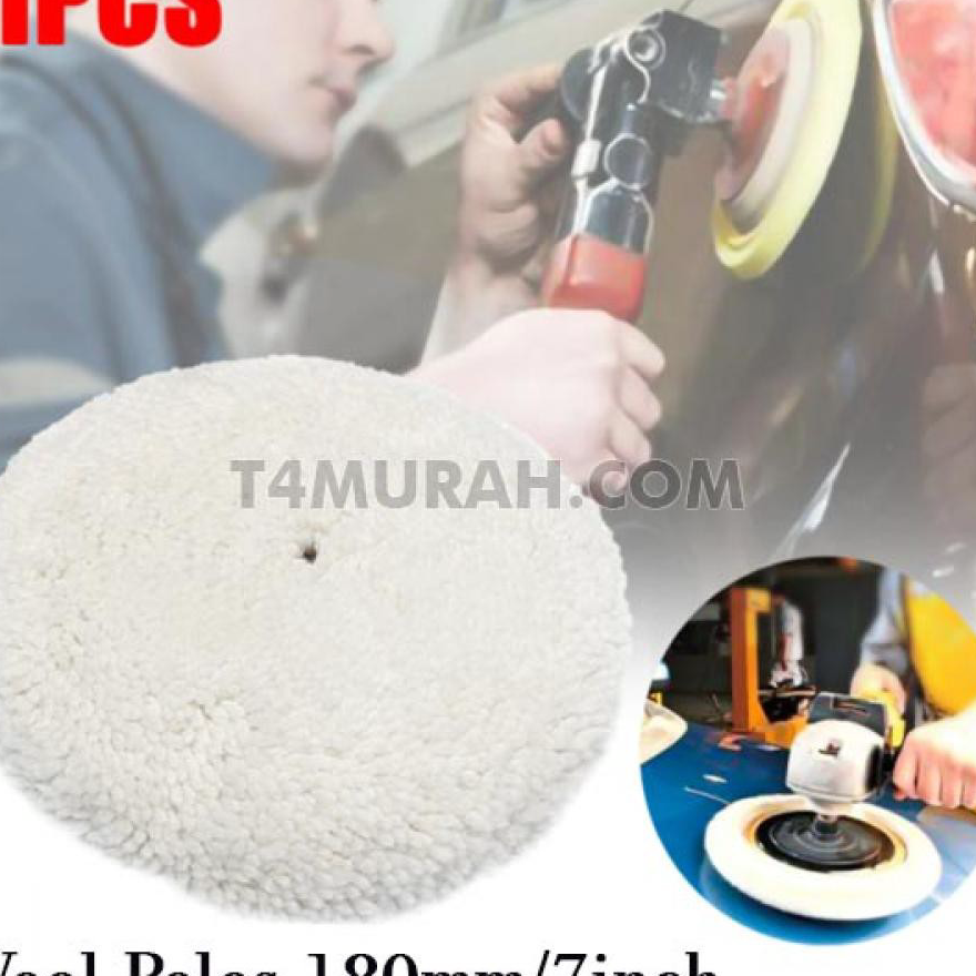 Terkini Wool poles 7 inch wool mesin poles 180mm wool finishing poles wool velcro mesin poles.