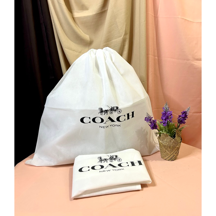 Stok Banyak Dustbag COACH ( READY STOCK JKT) Bahan Spounbun Pengganti Sarung Tas Pelindung Debu Seru