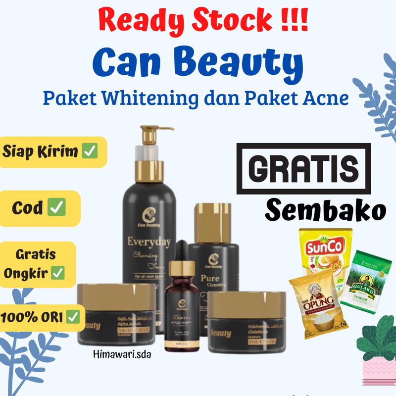 Can Beauty Gratis Sembako Can beauty platinum whitening Can beauty Platinum acne can beauty whitenin