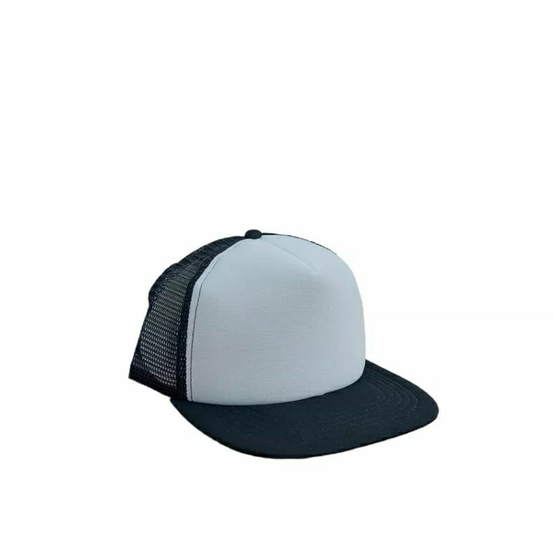 TOPI JARING POLOS KOMBINASI HITAM-PUTIH