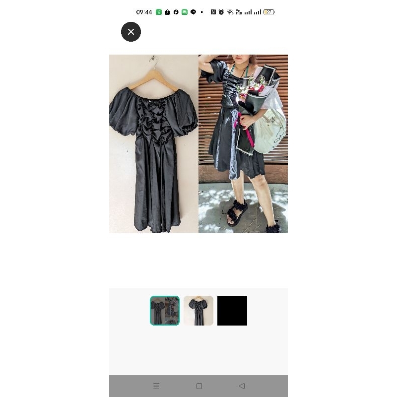 Dress Balon Hitam