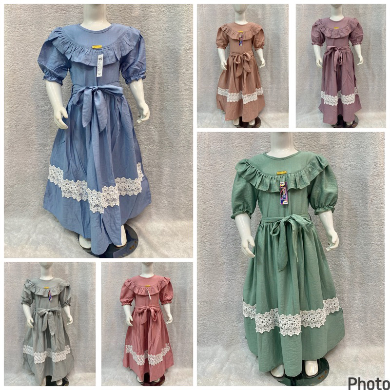 dress anak widi polo linen