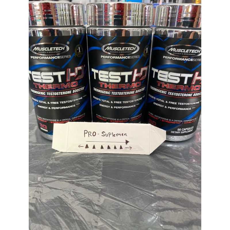 MUSCLETECH TEST HD THERMO TESTOSTERONE BOOSTER WITH FAT BURNER 90capsul