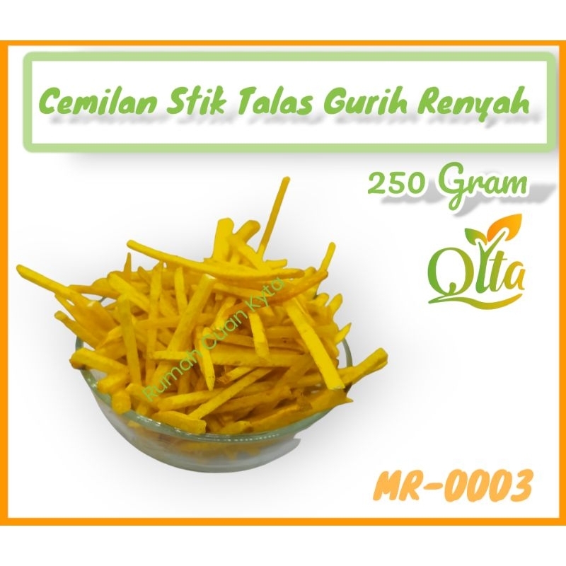 

Cemilan Keripik Stik Talas Gurih Renyah Original Kuning 250 gram