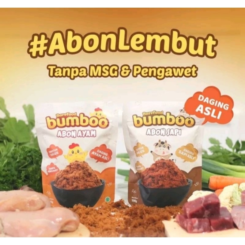 

BUMBOO Abon asli MPASI-Abon Ayam-Abon Sapi 100gr-Tekstur Halus,Tanpa Pengawet