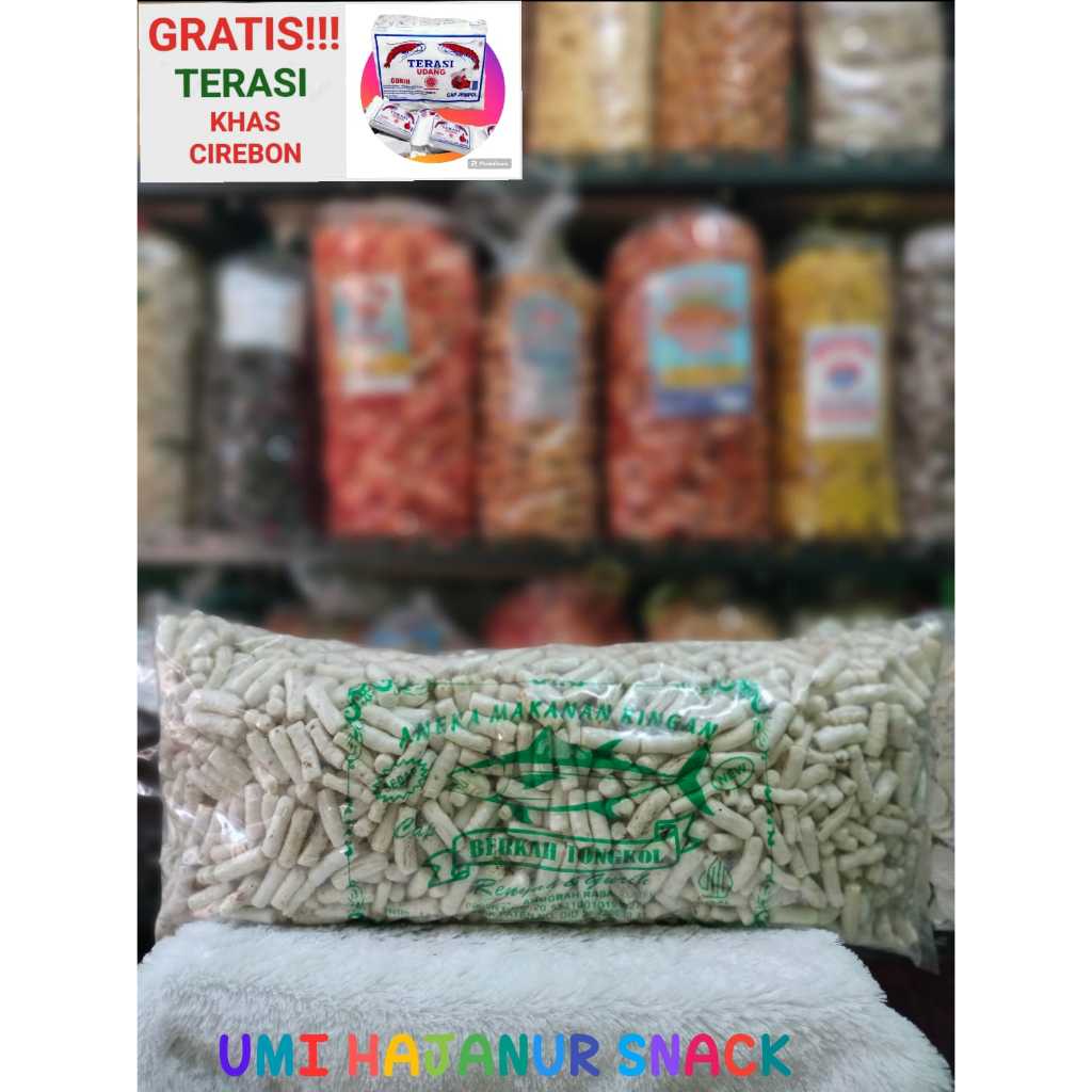 

(GRATIS TERASI) KHAS CIREBON//1KG KERUPUK IKAN TONGKOL//MAKANAN RINGAN//SNACK//HARGA GROSIR