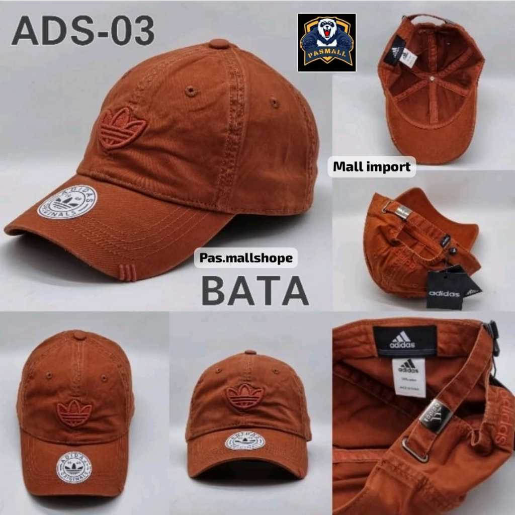 Topi Baseball Pria Original Import Adidas Logo Bordir ADS-03