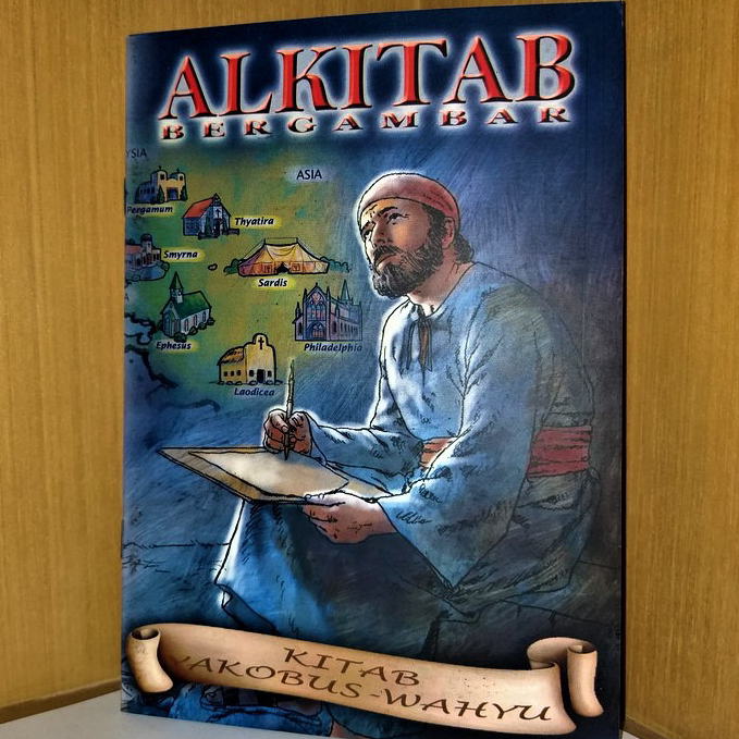 BAYAR DITEMPAT ✅ Alkitab Bergambar Yakobus - Wahyu. Buku Cerita Komik Alkitab PB Anak Bergambar Kris