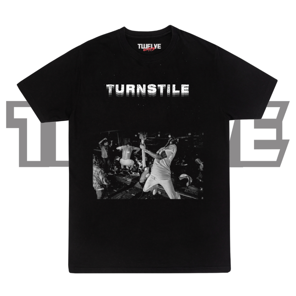 TURNSTILE TLC Jam Black Reguler T Shirt | Kaos Musik Metal | Kaos Unisex