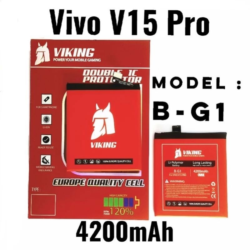 BATERAI DOUBLE POWER VIKING VIVO V15 PRO B-G1 BATRE BATERAI