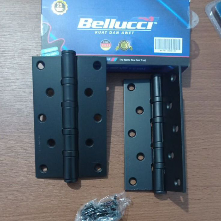 Grosir Engsel Bellucci 533 BL / Engsel Pintu 5 inch Hitam / Engsel Pintu Bellucci 5" BL / Engsel Pin