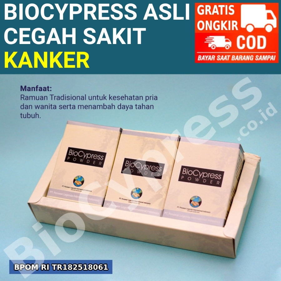 BioCypress Original Obat Herbal Sakit Kanker isi 18 Saset  Powder Bio Cypress