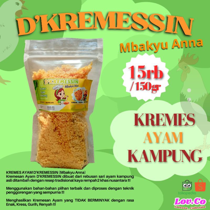 

D'KREMESSIN 150gr (Mbakyu Anna)