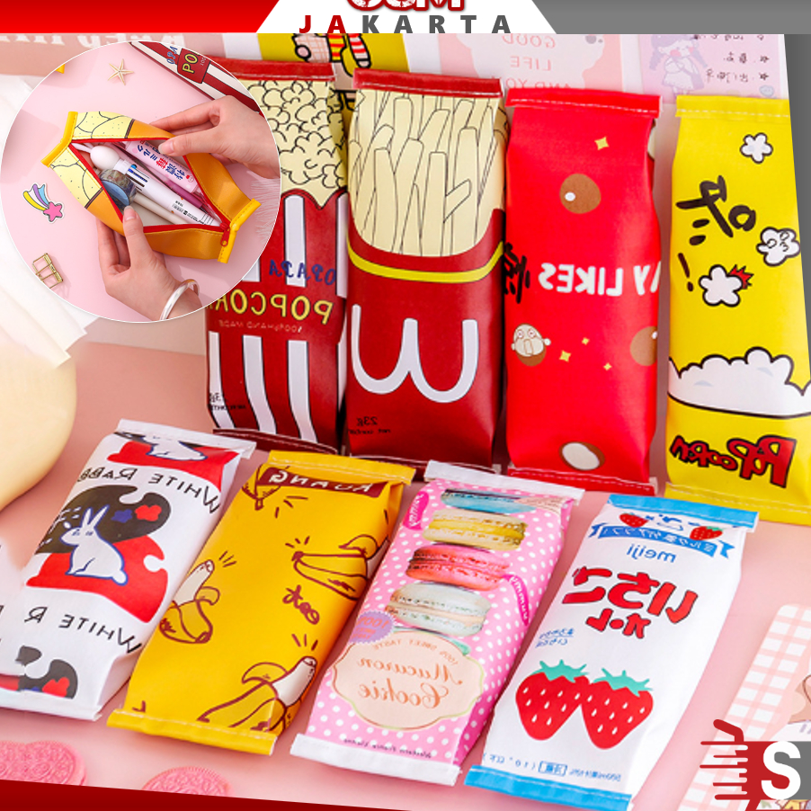 

➤➪✼✰ OSM JKT S5823 Kotak Pensil Anak Fashion Unik / Tempat Pensil Fashion Jepang / Kotak Pensil Lucu / Kotak Pensil Anak Motif Snack