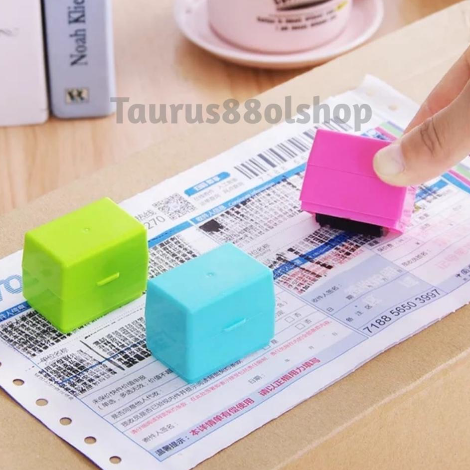 

➛➙❅⋆ Stamp roller alat penghapus alamat resi roller penghapus identitas roller stempel pelindung data identitas