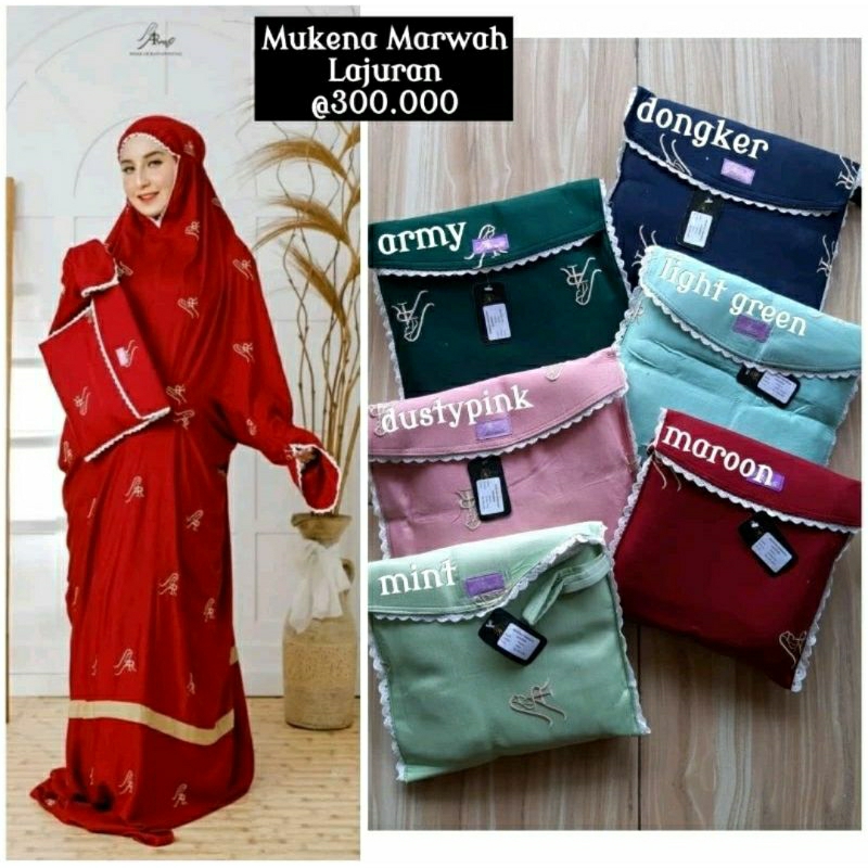 Mukena Marwah Lajuran / Mukena Ar rafi Lajuran Rayon / Mukena Rayon adem Terlaris